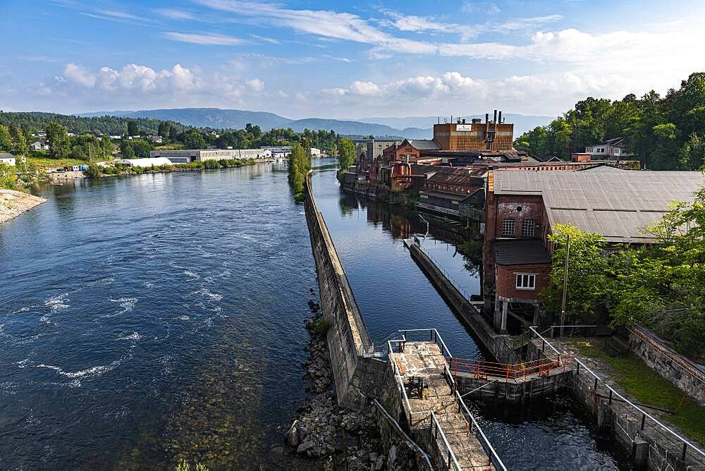 Ulefoss locks, Telemark Canal, Norway, Europe