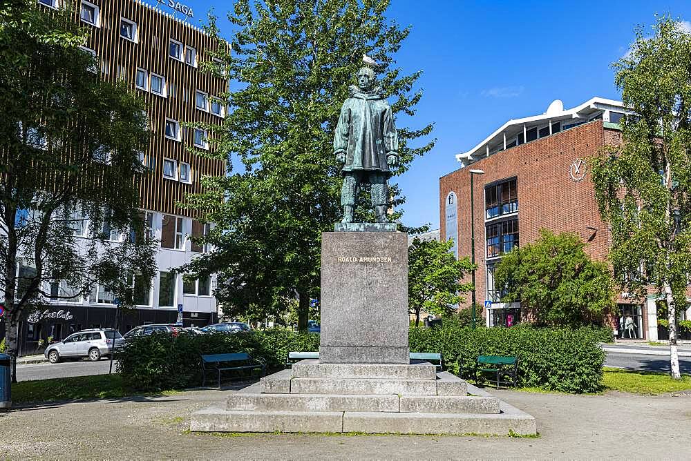 Roald Amundsen monument, Tromso, Norway, Europe