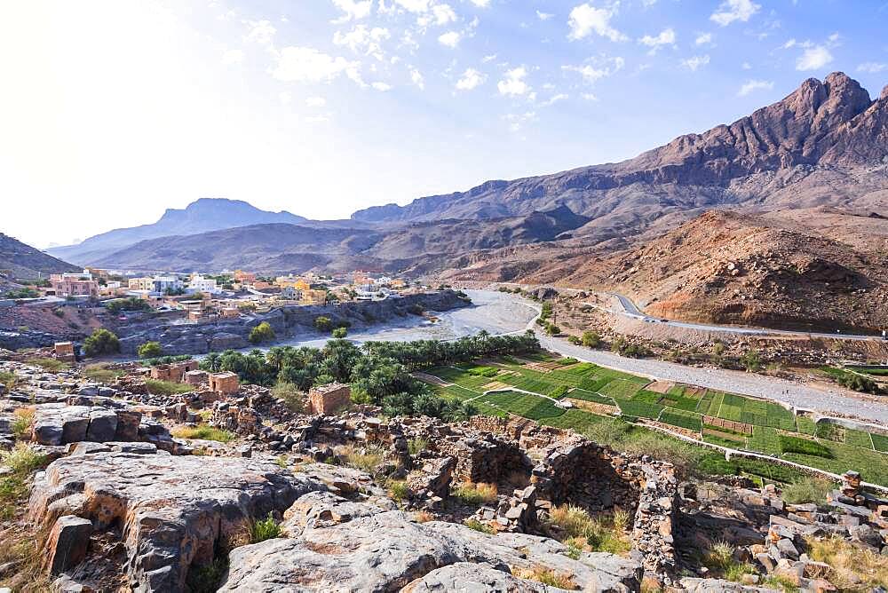 Landscape of Al Hamra, Ad Dakhiliyah, Sultanate Of Oman