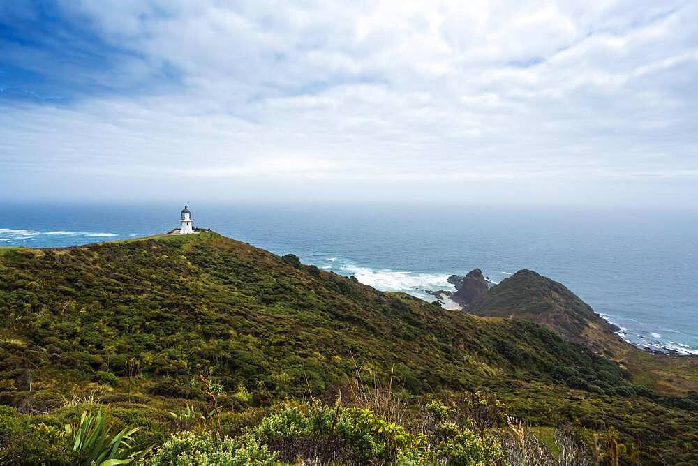 Cape Reinga Lighthouse, Cape Reinga, Te Rerenga Wairua, Northland, North Island, New Zealand, Oceania