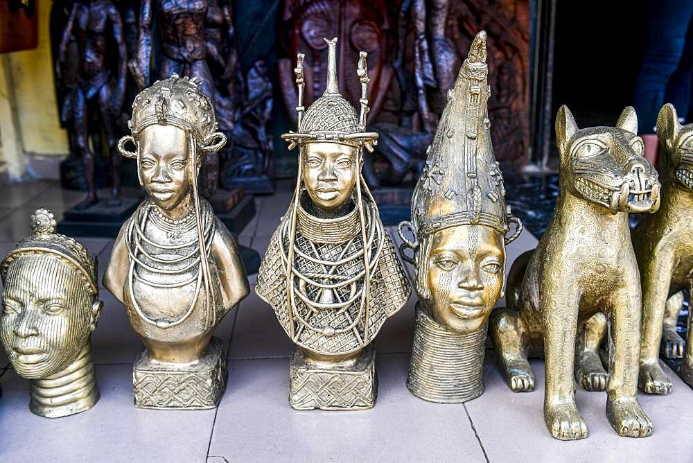 Copper souvenirs, Benin city, Nigeria, Africa