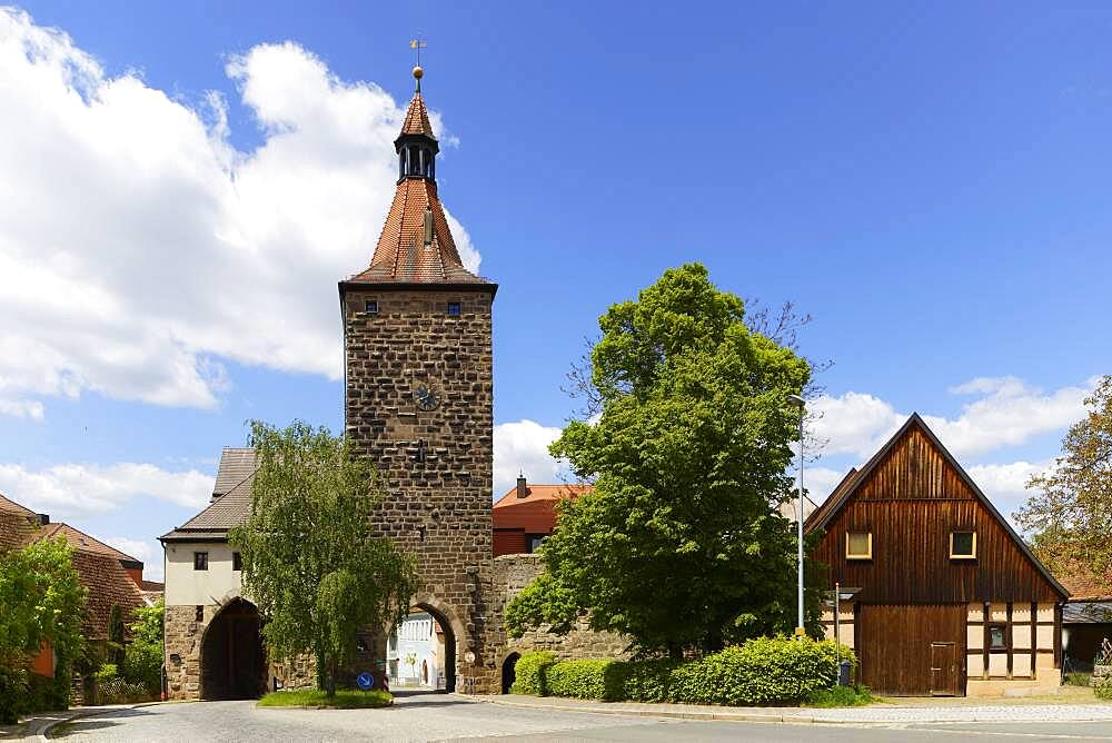 Oberes Tor or Nuernberger Tor, Neustadt an der Aisch, Middle Franconia, Franconia, Bavaria, Germany, Europe