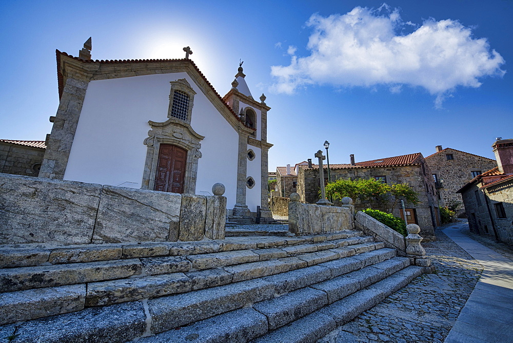 Main Church and parvis, Linhares de Beira, Historic village around the Serra da Estrela, Castelo Branco district, Beira, Portugal, Europe