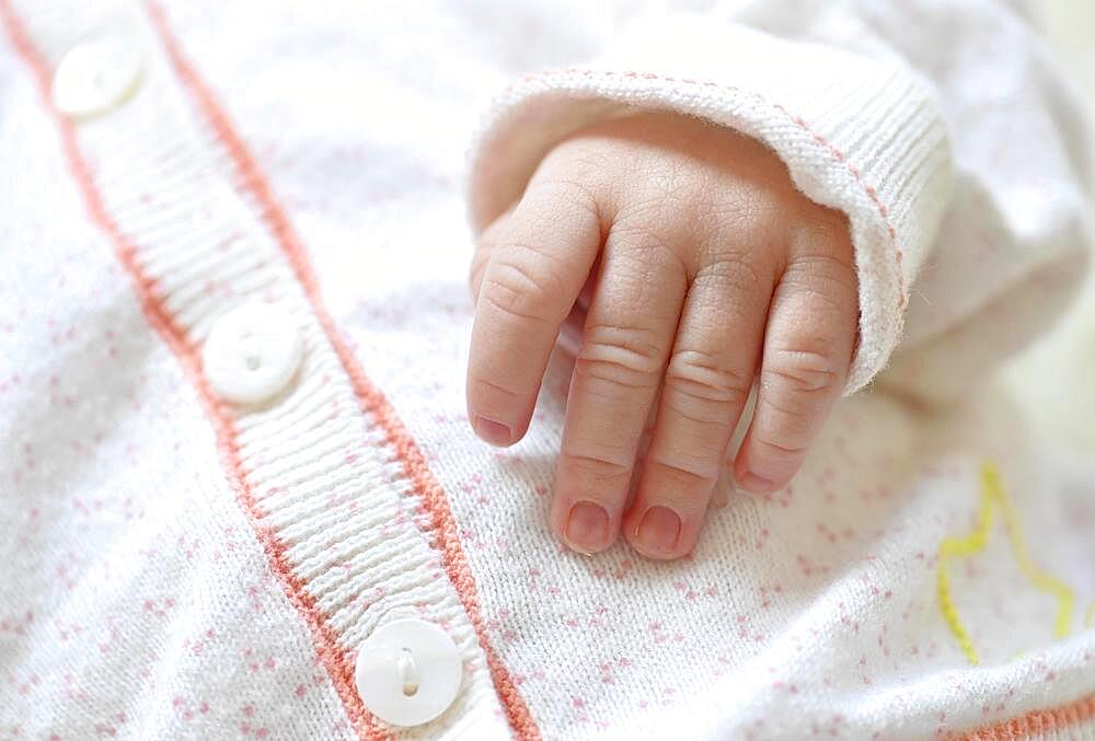 Infant, girl, 10 days, Stuttgart, Baden-Wuerttemberg, Germany, Europe