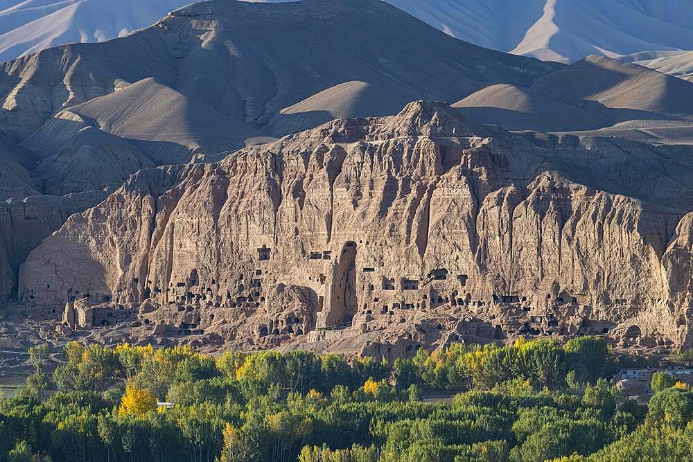 The great buddhas in Bamyan, Afghanistan, Asia