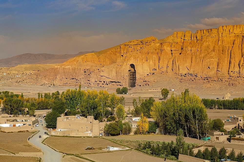 The great buddhas in Bamyan, Afghanistan, Asia