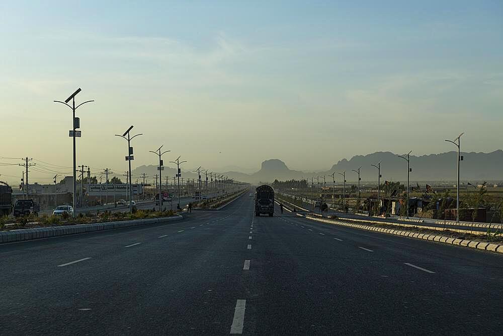 Giant highway from the airport to Kandahar, Afghanistan, Asia