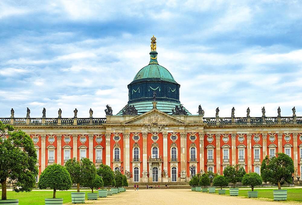 Neues Palais, Sanssouci, Potsdam, Brandenburg, Germany, Europe