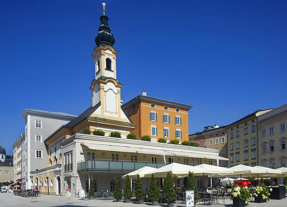 Residence Square with St. Michael's Church, Salzburg, Austria, Europe