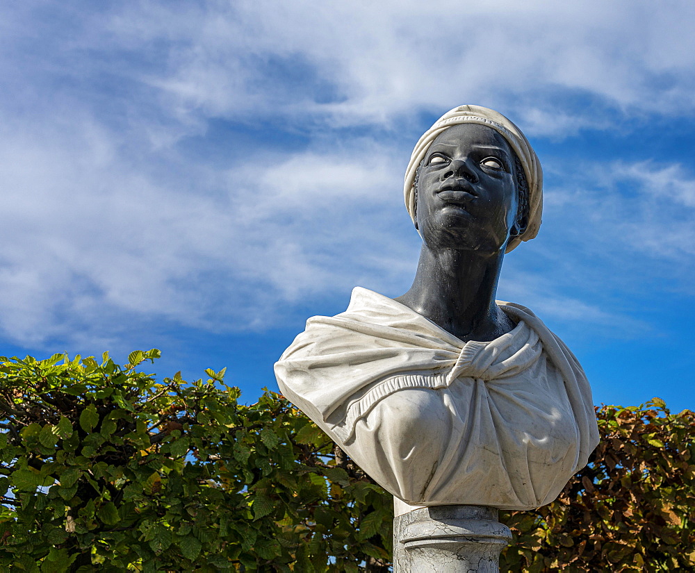 Busts at the first roundel in Sanssouci Park, Potsdam, Brandenburg, Germany, Europe