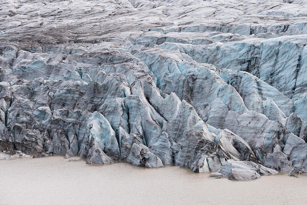 Ice, Glacier, Svinafellsjoekull, Skaftafell National Park, South Iceland, Iceland, Europe