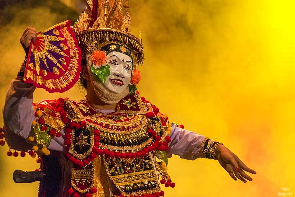 The dance Barong, cultural dancer on stage, Bali, Indonesia, Asia