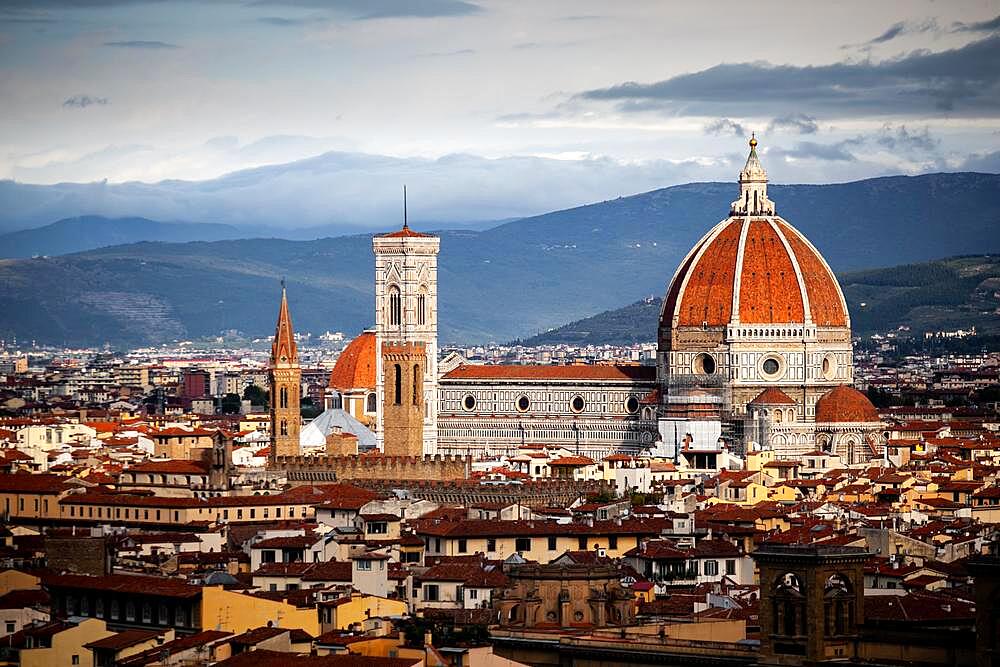 Cathedral Santa Maria del Fiore, view, Florence, Italy, Europe