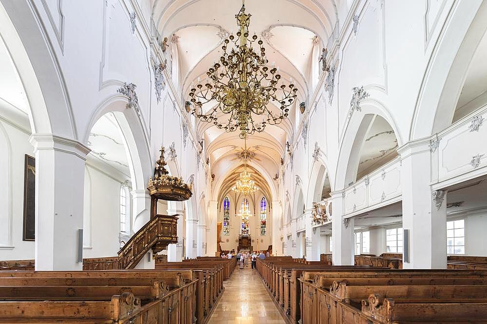 St Mang Church on St Mang Square, Kempten, Allgaeu, Swabia, Bavaria, Germany, Kempten, Swabia, Bavaria, Germany, Europe