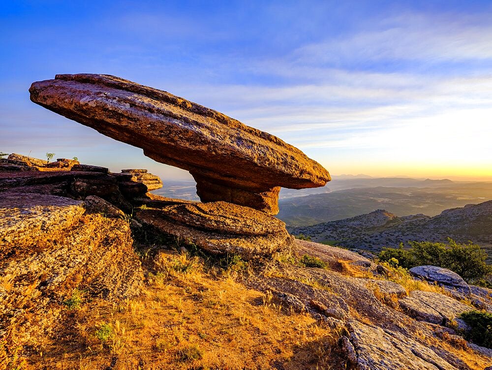 Sombrerillo limestone rock formations, El Torcal nature reserve, Torcal de Antequera, Malaga province, Andalusia, Spain, Europe