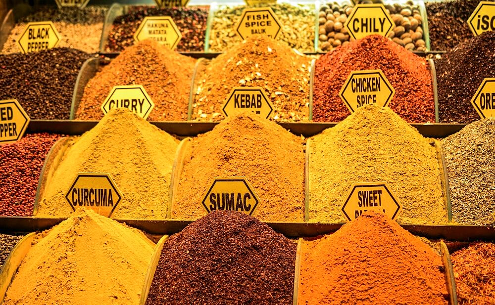 Spices at the Spice Market in Istanbul