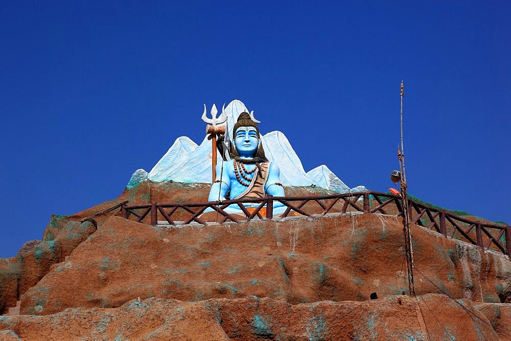 Vatshmo Mata Temple, new modern temple on the road from Mandawa to Bikaner, part of the temple complex, Rajasthan, North India, India, Asia