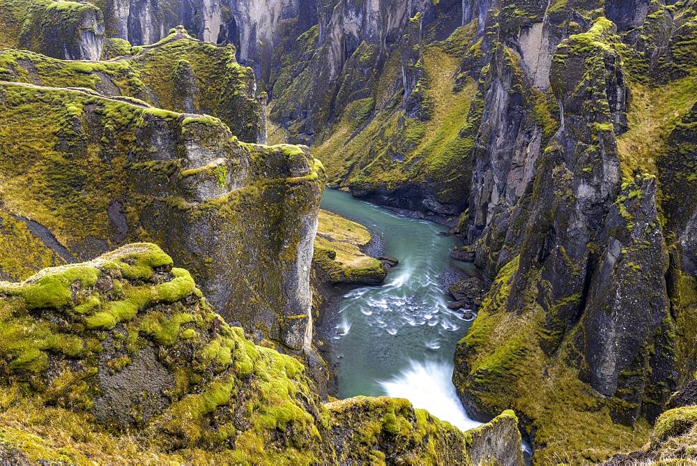 Fjaorargljufur Gorge, Iceland, Europe