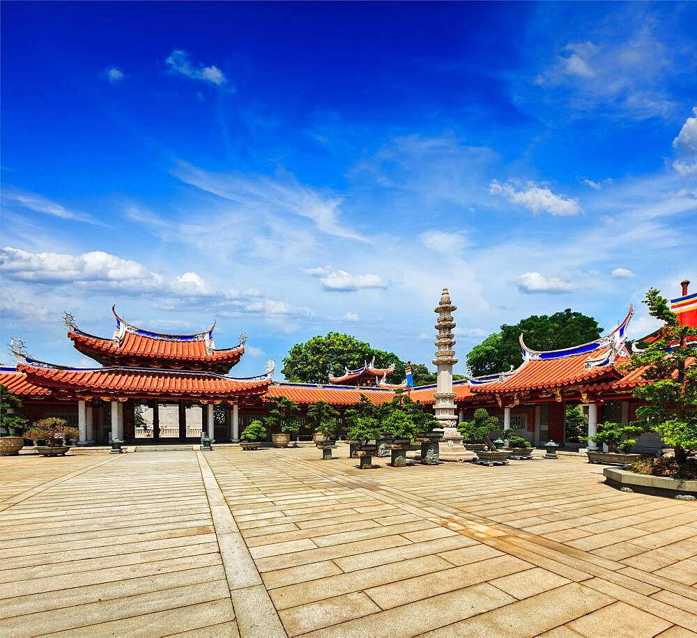 Gates of Lian Shan Shuang Lin Monastery, Singapore, Asia