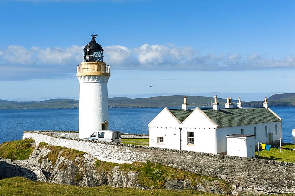 Stevenson Lighthouse, Bressay Lighthouse, Isle of Bressay, Shetland Islands, Scotland, United Kingdom, Europe