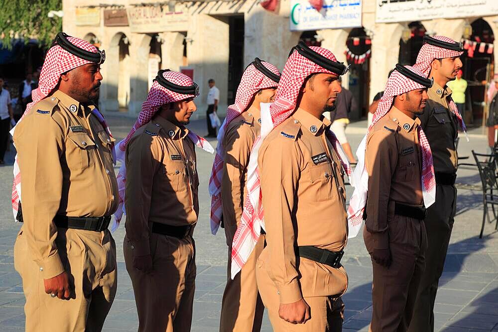 Old Town of Doha, Changing of the Guard, Qatar, Qatar, Asia