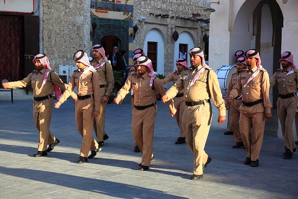 Old Town of Doha, Changing of the Guard, Qatar, Qatar, Asia