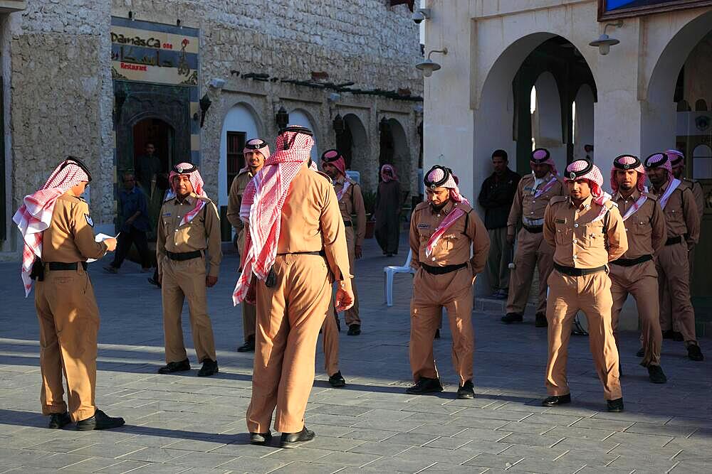 Old Town of Doha, Changing of the Guard, Qatar, Qatar, Asia