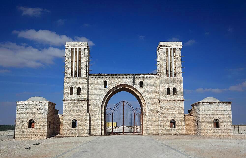 Gate of Al Rakiyat Fort, Qatar, Qatar, Asia