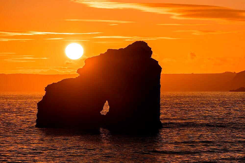 Sunset at Thurlestone Rock, South Milton Sands in Devon