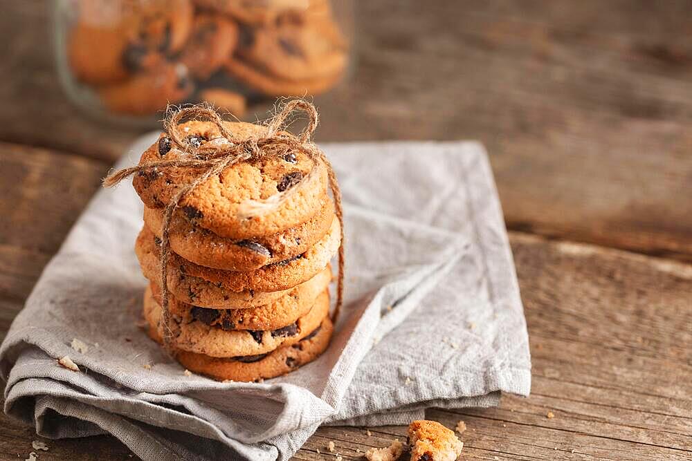 close up chocolate cookies