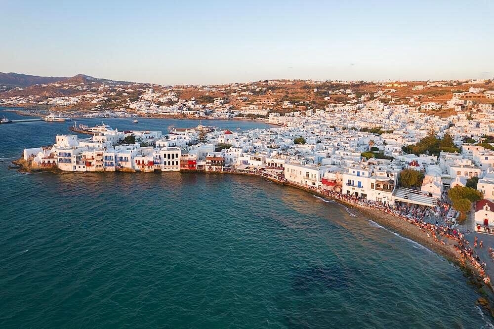 Little Venice, Chora, Mykonos Town, Mykonos, Cyclades Islands, Greece, Europe