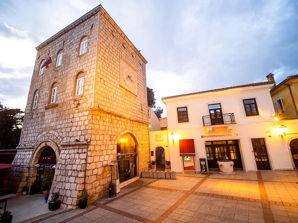 Town Tower, Town of Krk, Island of Krk, Kvarner Gulf Bay, Croatia, Europe