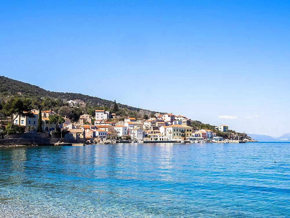 Fishing village Valun, Cres Island, Adriatic Sea, Kvarner Bay, Croatia, Europe