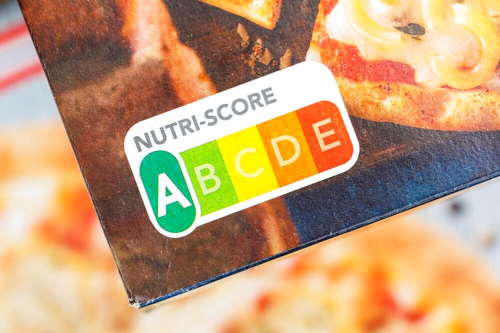 Nutri Score Label Symbol Healthy Eating Food Traffic Light Eating in Stuttgart, Germany, Europe