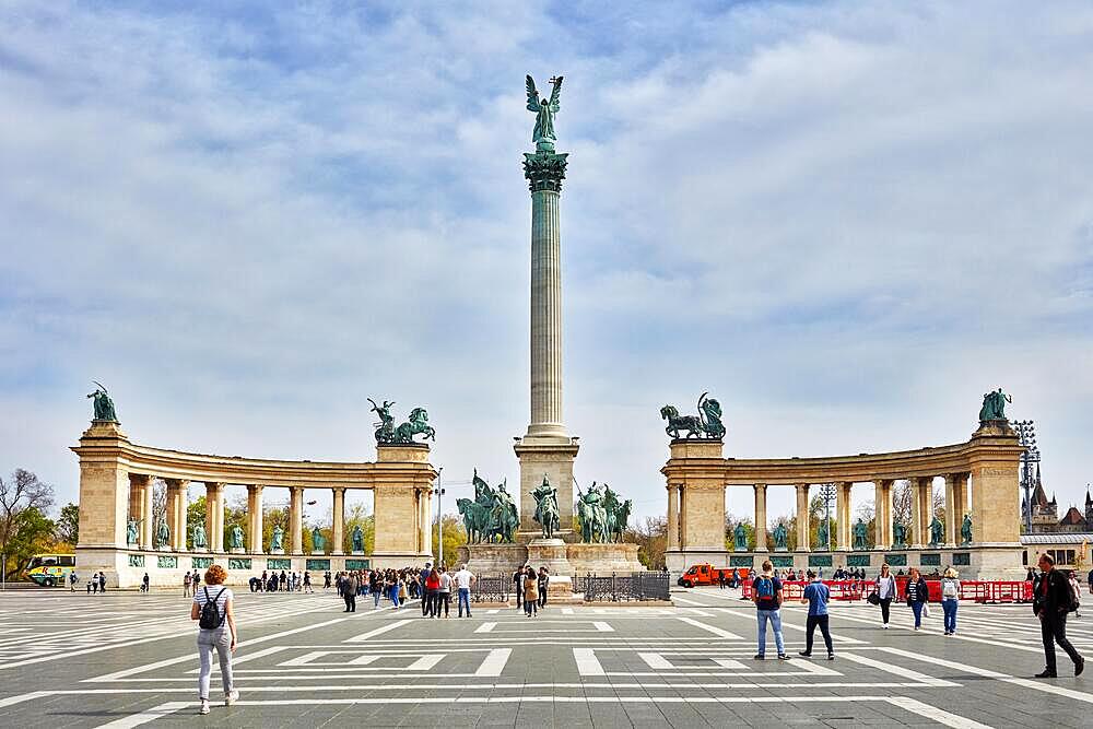 Heroes Square, Budapest, Hungary, Europe