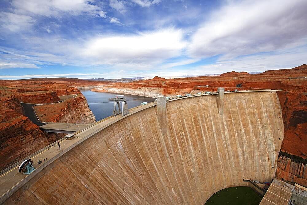 Dam, Glen Canyon Dam, Lake Powell, Page, Arizona, USA, North America