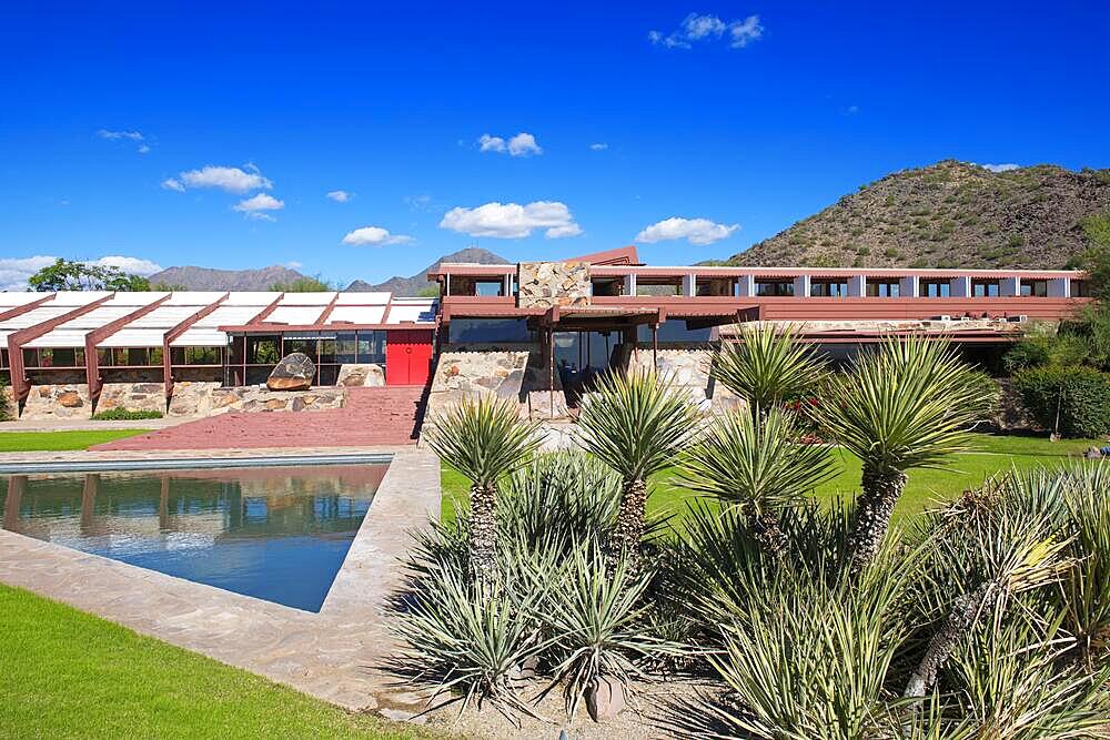 Frank Lloyd Wright, Taliesin Westmuseum, Scottsdale, Arizona, USA, North America