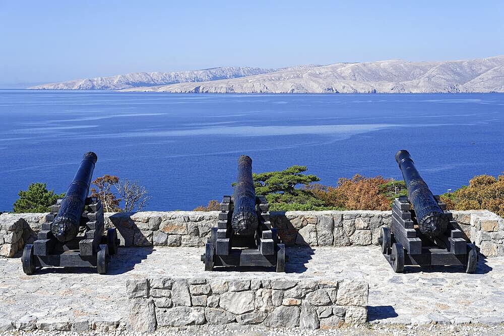 From Nehaj Fortress, Cannon, Senj, Senj, Licko-Senjska, Croatia, Europe