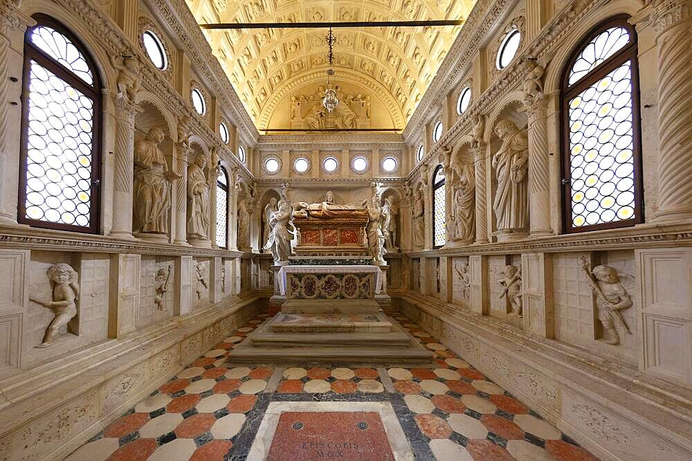 Interior view, Chapel of St. John, Sveti Lovre Cathedral, Trg Ivana Pavla II, Trogir in Croatia, Trogir, Splitsko-Dalmatinska, Croatia, Europe