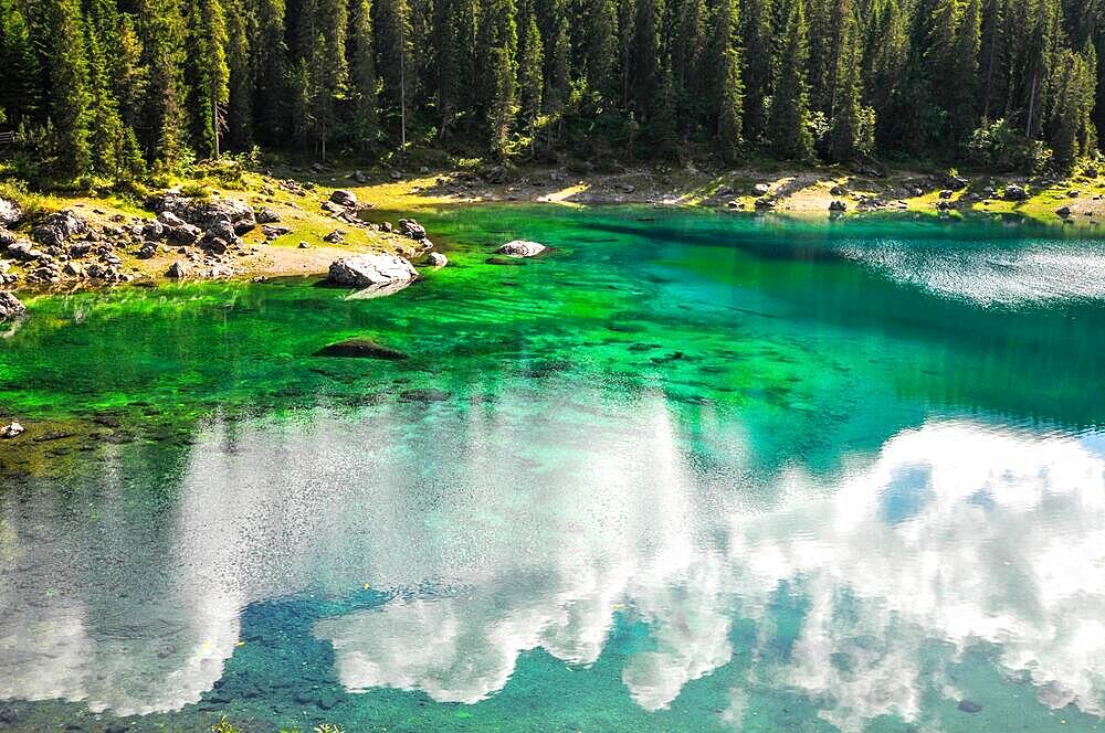 Karersee, South Tyrol, Italy, Europe