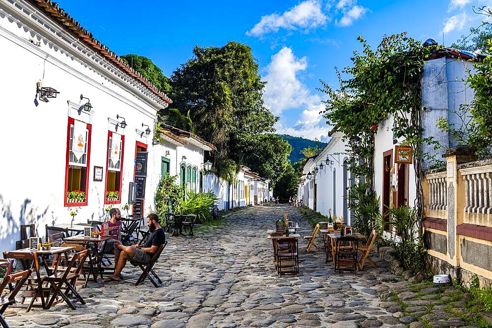 Colonial buildings, Unesco world heritage site Paraty, Brazil, South America