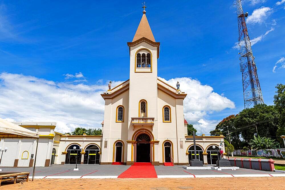 Church of Saint Sebastian., Xapuri, Acre state, Brazil, South America