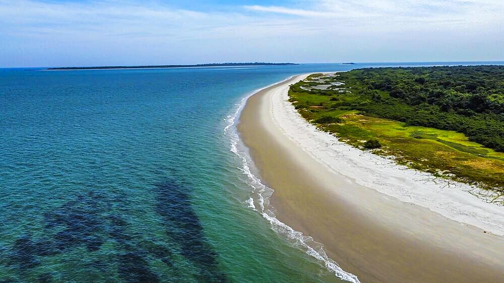 Marinho Joao Aerial of Cavalos island, Vieira e Poilao National Park, Bijagos archipelago, Guinea Bissau