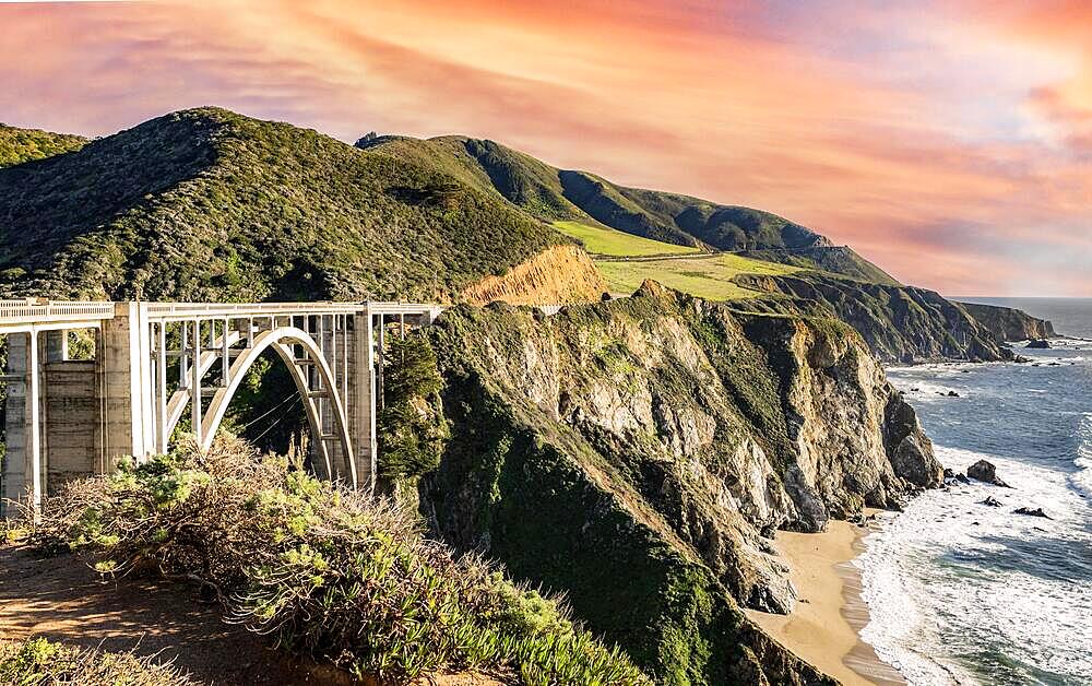 Bixby Bridge, one of the most iconic bridges in California