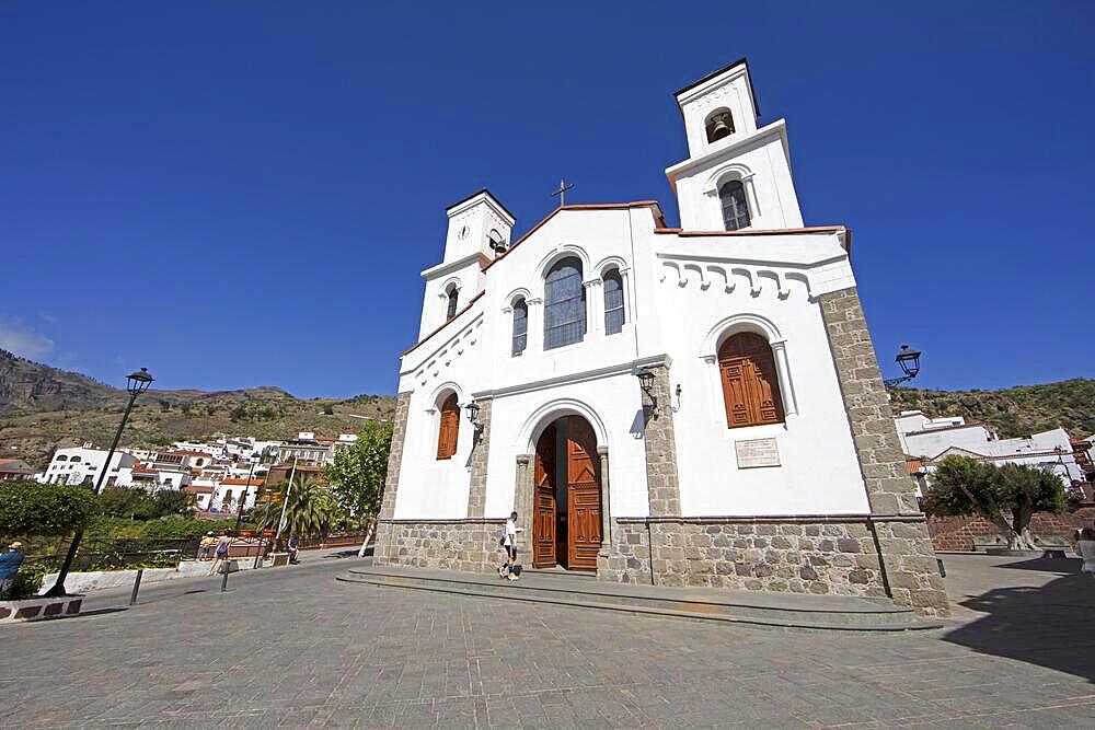 Church Iglesia Nuestra Senora del Socorro, Tejeda, Las Palmas Province, Gran Canaria, Canary Islands, Spain, Europe