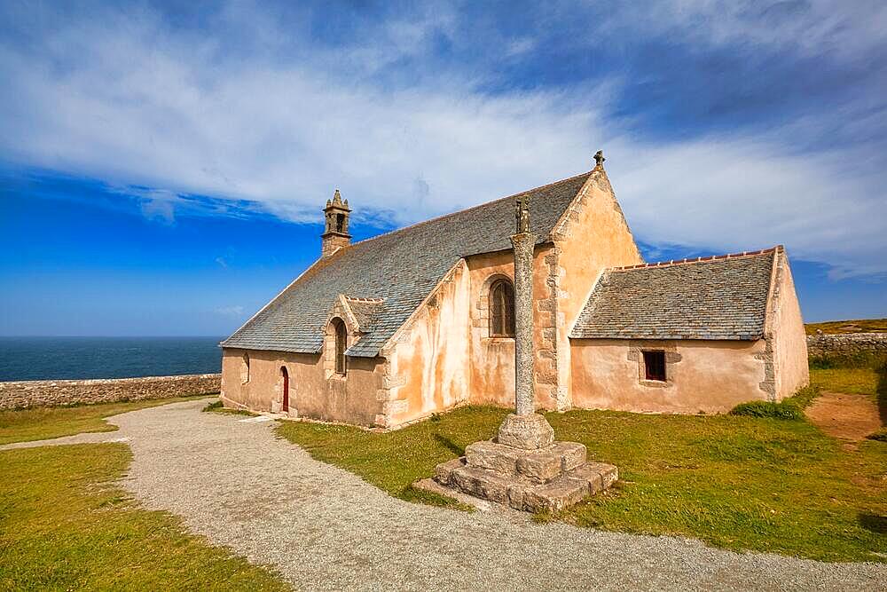 Saint-They Chapel at Pointe du Van, Finisterre Department, Brittany, France, Europe