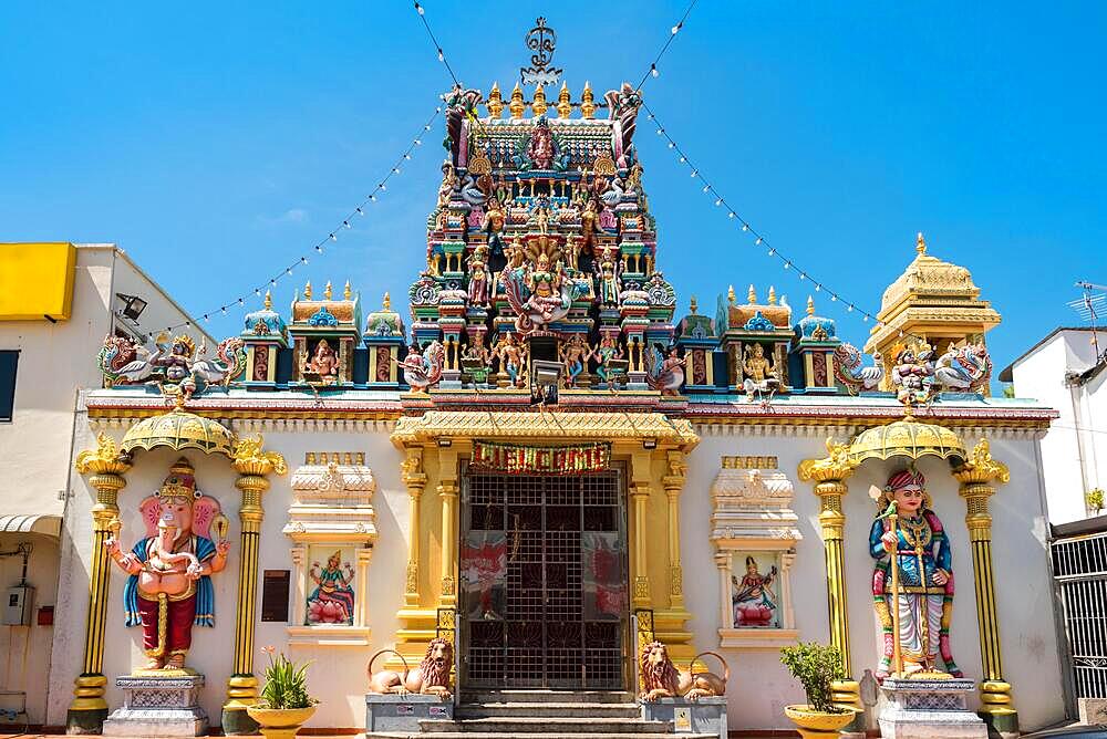 Built in 1833, the Arulmigu Sri Mahamariamman Temple in George Town is the oldest Hindu temple in Penang, Malaysia, Asia