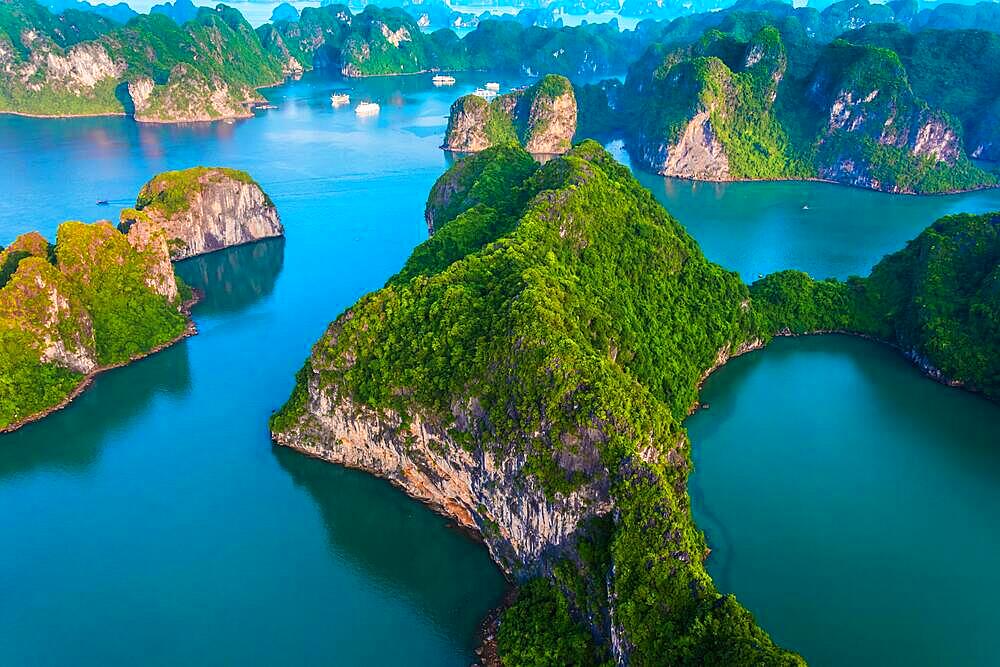 Aerial view of Ha Long Bay, Vietnam, Asia