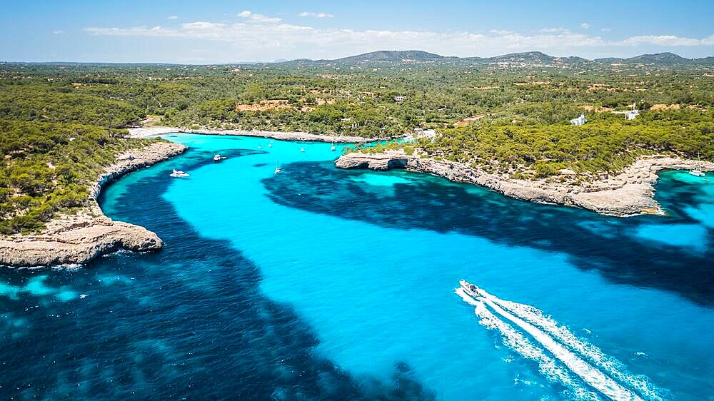 Crystal water bay in Mallorca, Spain, Europe