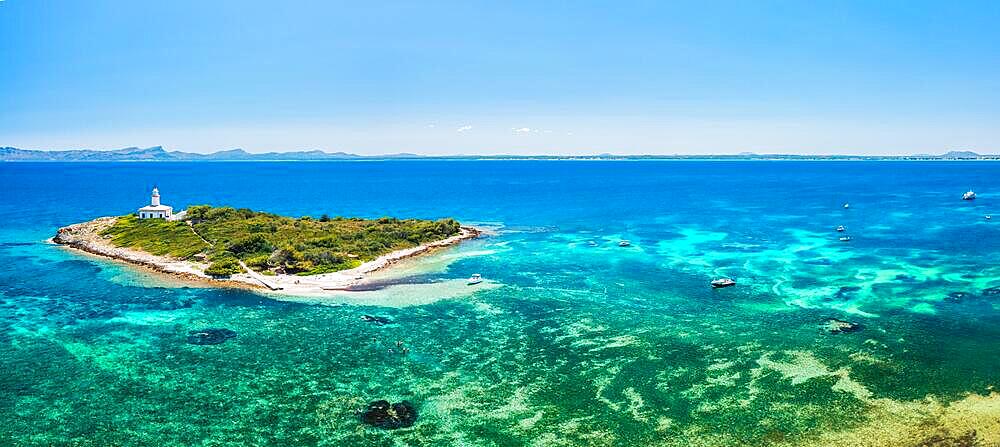 Alcanada Lighthouse in Mallorca, Spain, Europe